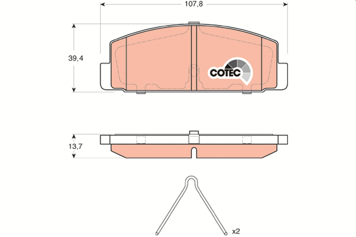 Brake Pad Set, disc brake (Rear axle)  Art. GDB3311