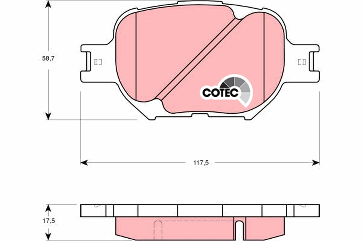 Brake Pad Set, disc brake (Front axle)  Art. GDB3316