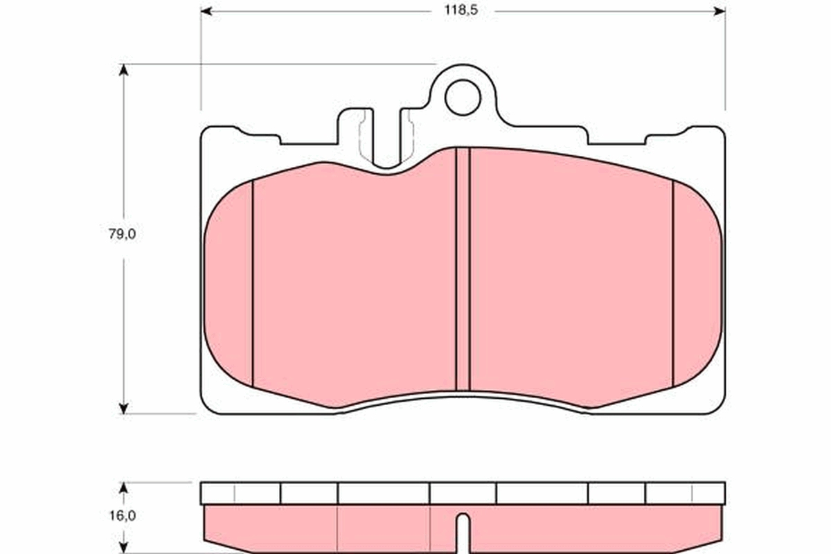 Brake Pad Set, disc brake (Front axle)  Art. GDB3322