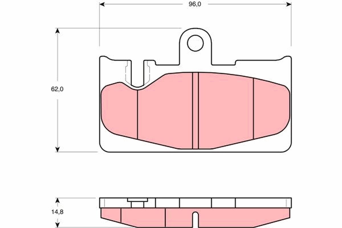 Brake Pad Set, disc brake (Rear axle)  Art. GDB3323