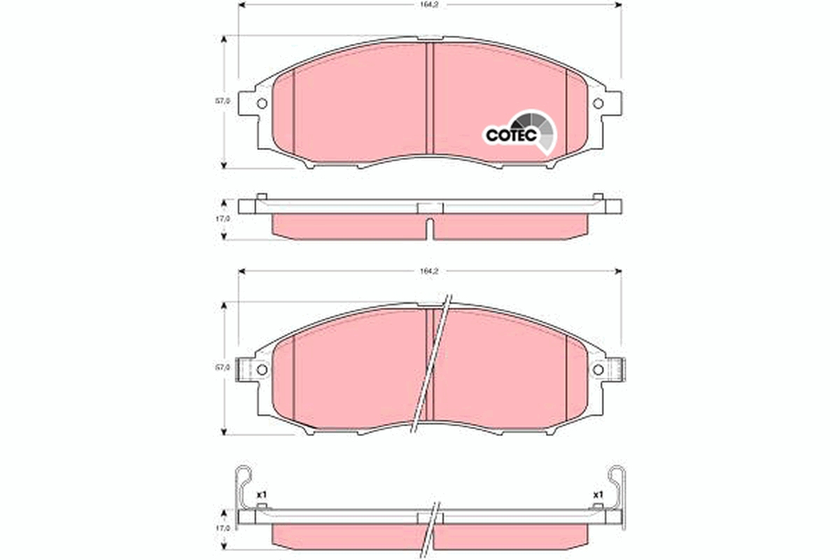 Brake Pad Set, disc brake (Front axle)  Art. GDB3340