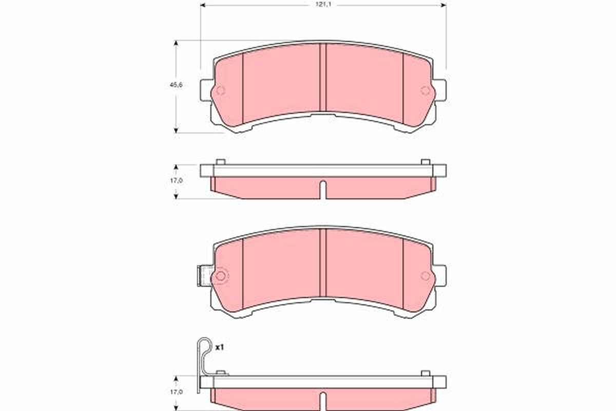 Brake Pad Set, disc brake (Front axle)  Art. GDB3362