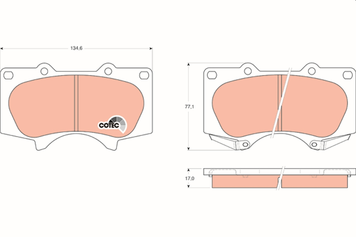 Brake Pad Set, disc brake (Front axle)  Art. GDB3364