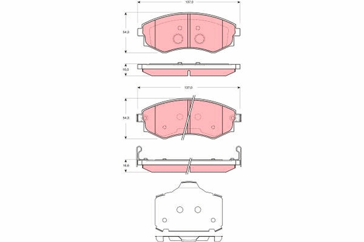 Brake Pad Set, disc brake (Front axle)  Art. GDB3365