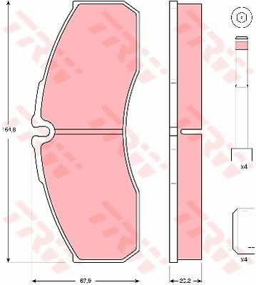 Brake Pad Set, disc brake (Front axle)  Art. GDB3385