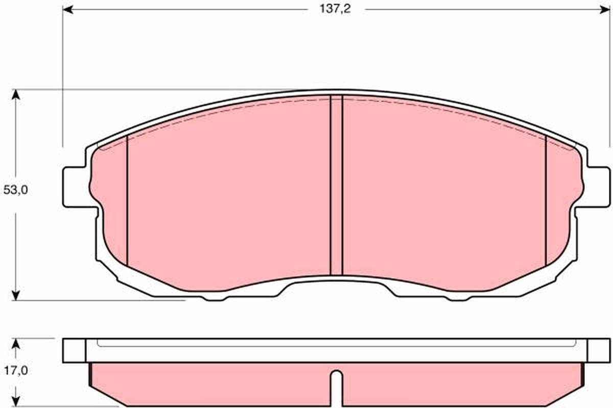 Brake Pad Set, disc brake (Front axle)  Art. GDB3390