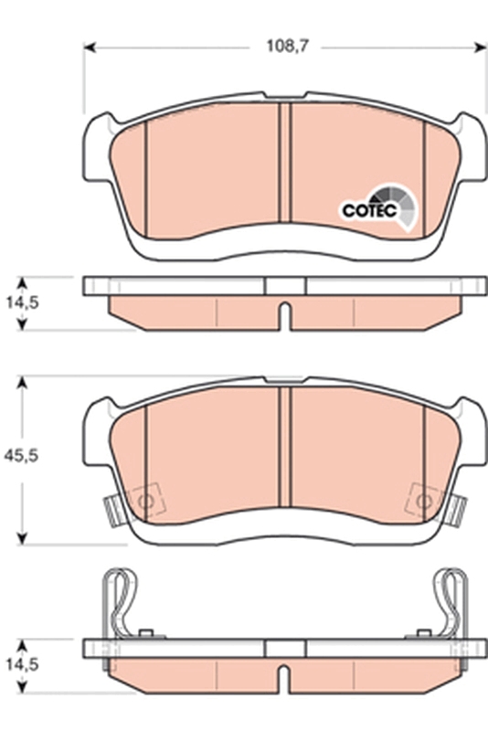 Brake Pad Set, disc brake (Front axle)  Art. GDB3430