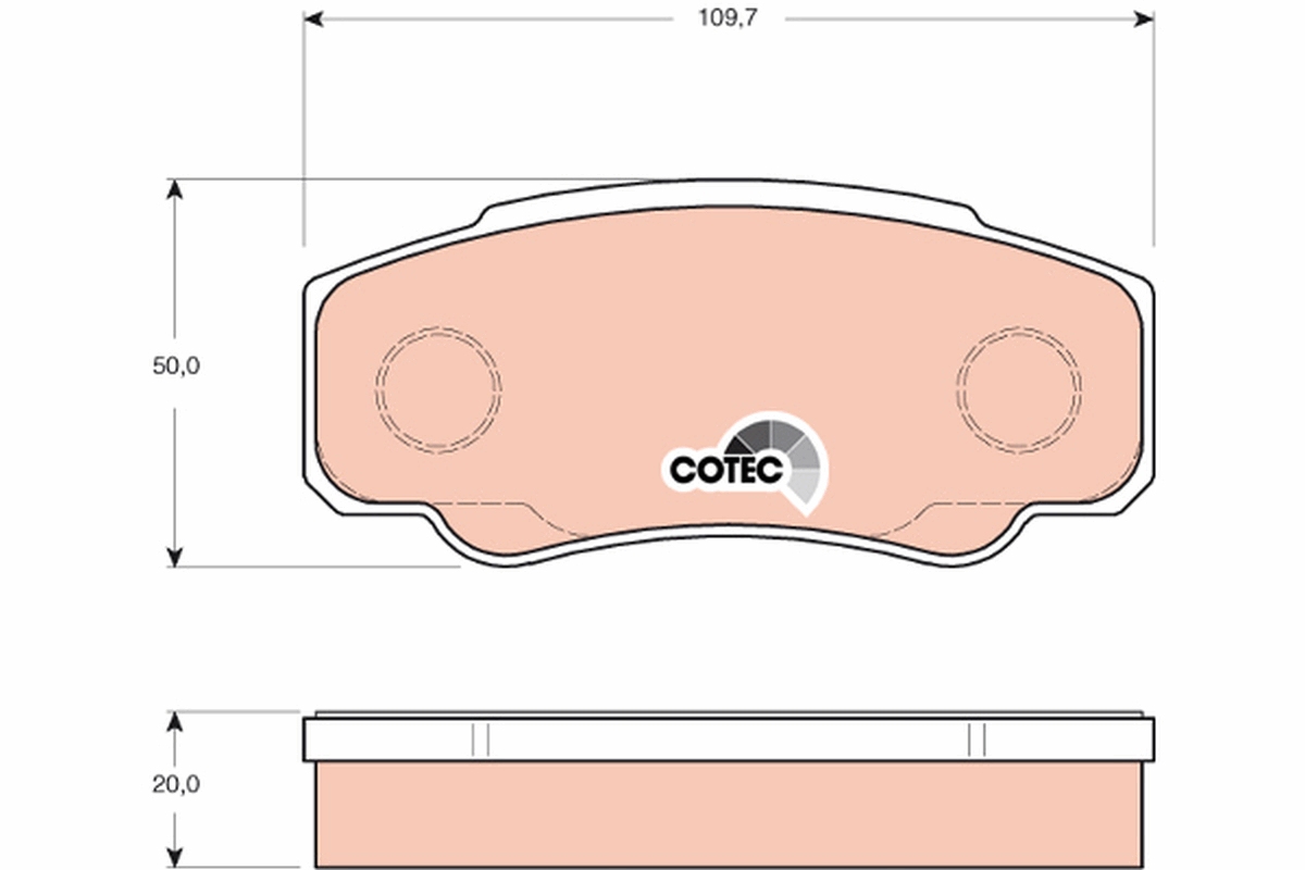 Brake Pad Set, disc brake (Rear axle)  Art. GDB3441