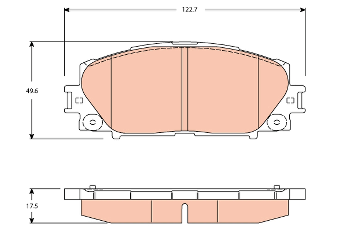 Brake Pad Set, disc brake (Front axle)  Art. GDB3459