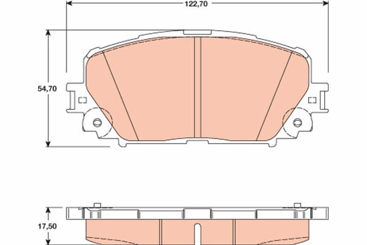 Brake Pad Set, disc brake (Front axle)  Art. GDB3460