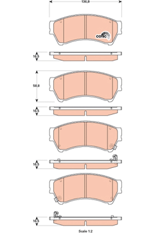 Brake Pad Set, disc brake (Front axle)  Art. GDB3501