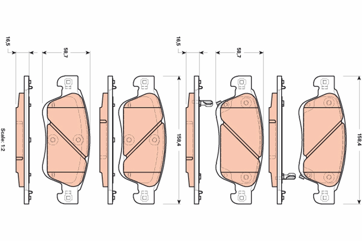 Brake Pad Set, disc brake (Front axle)  Art. GDB3503