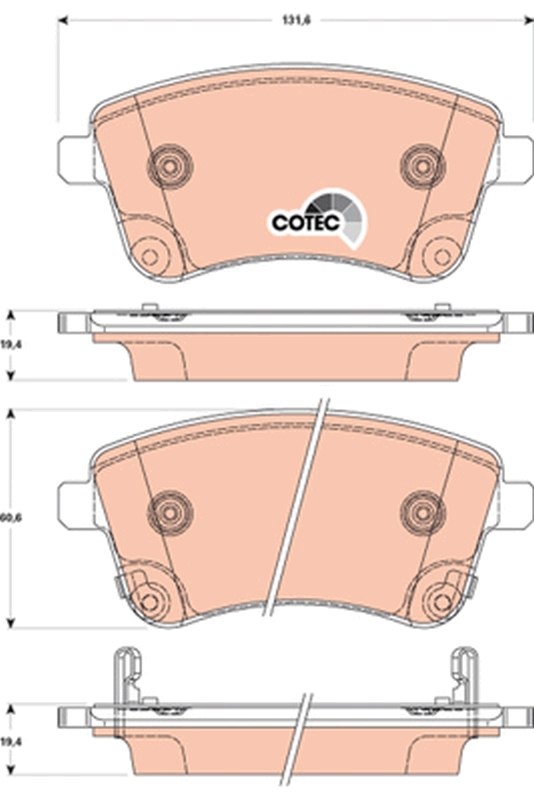 Brake Pad Set, disc brake (Front axle)  Art. GDB3509