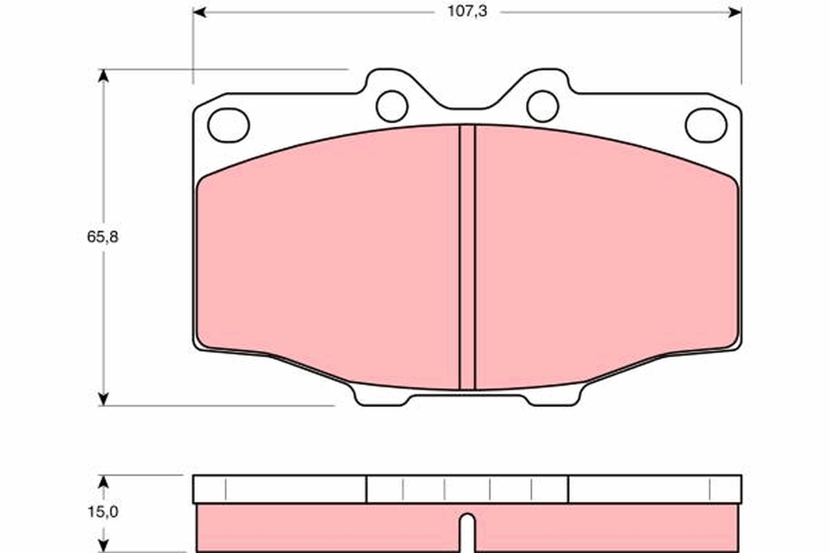 Brake Pad Set, disc brake (Front axle)  Art. GDB352