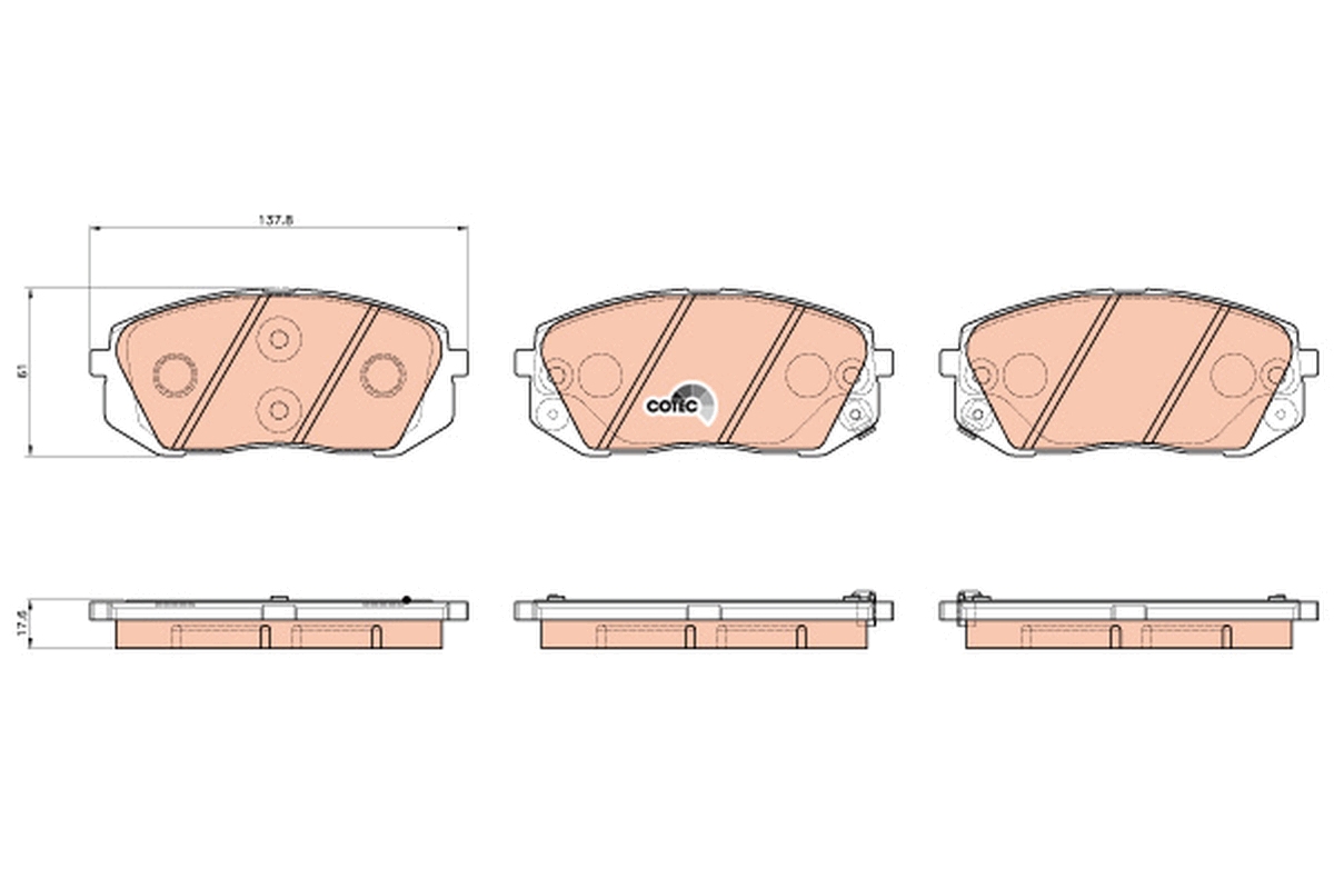 Brake Pad Set, disc brake (Front axle)  Art. GDB3530