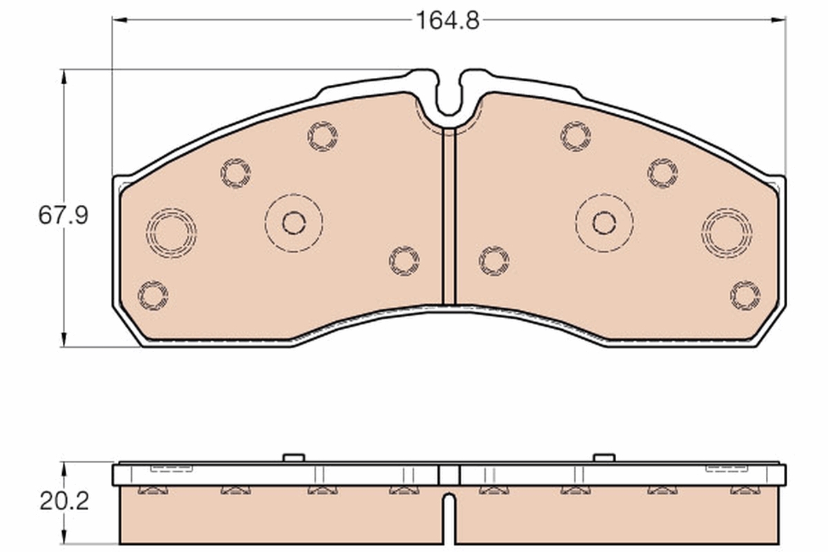 Brake Pad Set, disc brake (Front axle)  Art. GDB3567