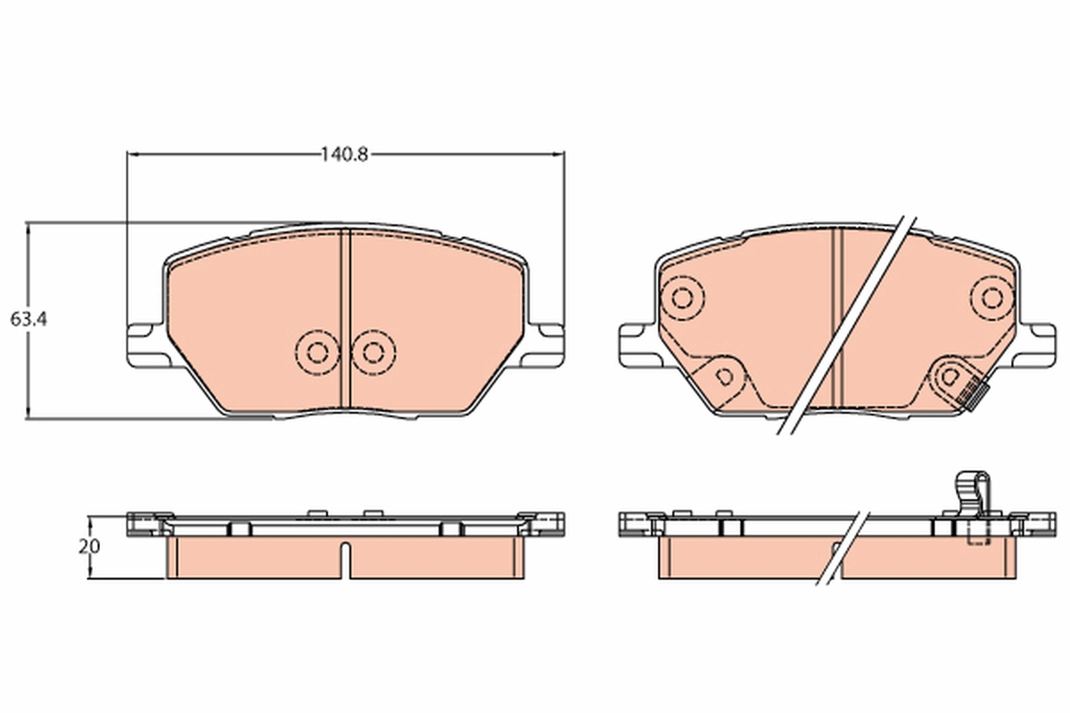 Brake Pad Set, disc brake (Front axle)  Art. GDB3629