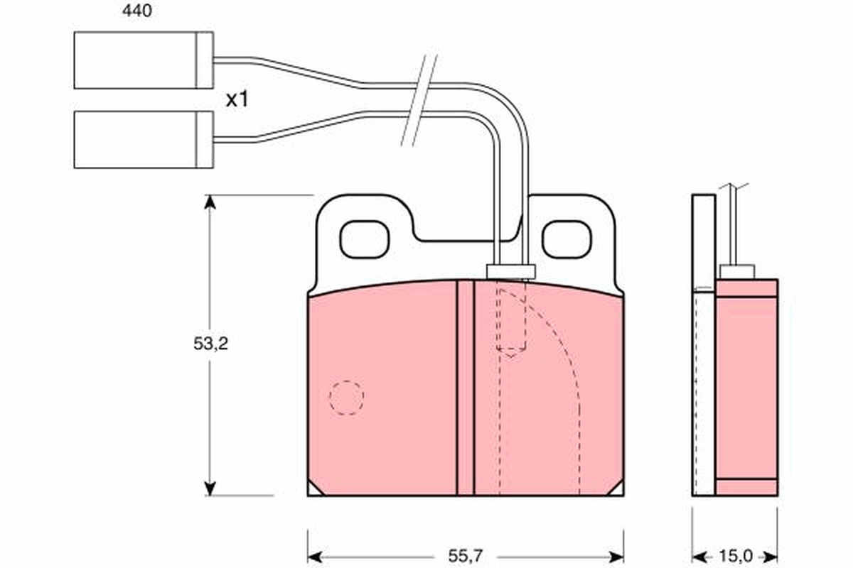 Brake Pad Set, disc brake (Rear axle)  Art. GDB363