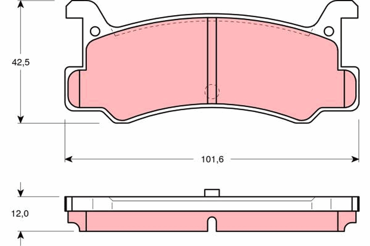 Brake Pad Set, disc brake (Rear axle)  Art. GDB375