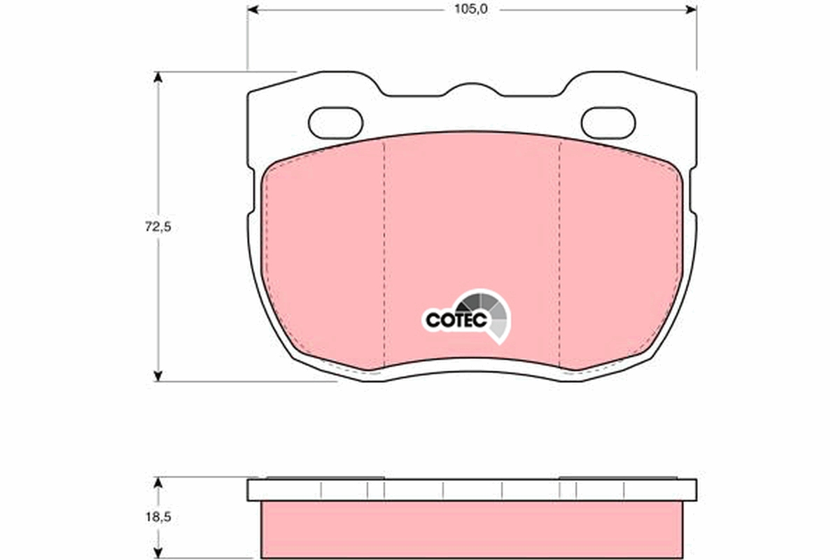 Brake Pad Set, disc brake (Front axle)  Art. GDB394