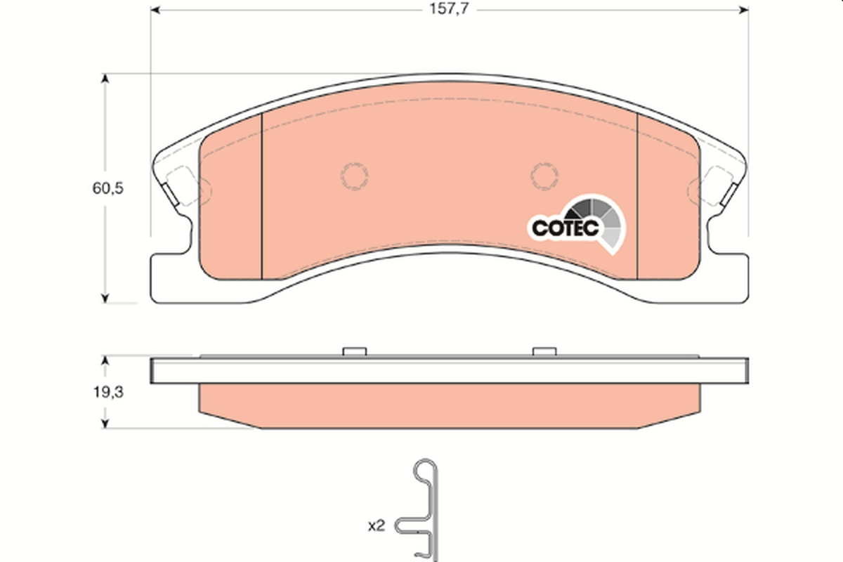 Brake Pad Set, disc brake (Front axle)  Art. GDB4133