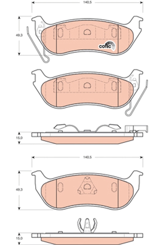 Brake Pad Set, disc brake (Rear axle)  Art. GDB4139