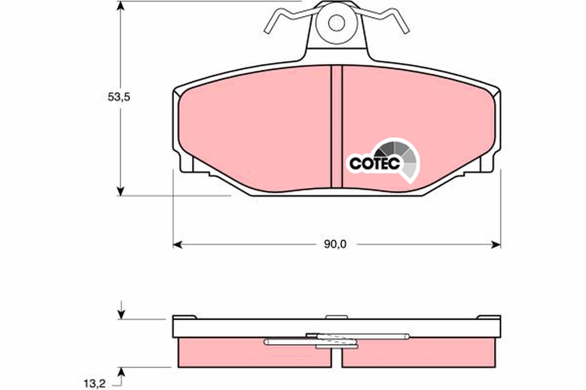 Brake Pad Set, disc brake (Rear axle)  Art. GDB442