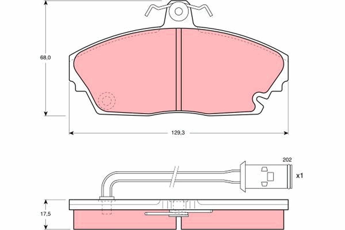 Brake Pad Set, disc brake (Front axle)  Art. GDB479