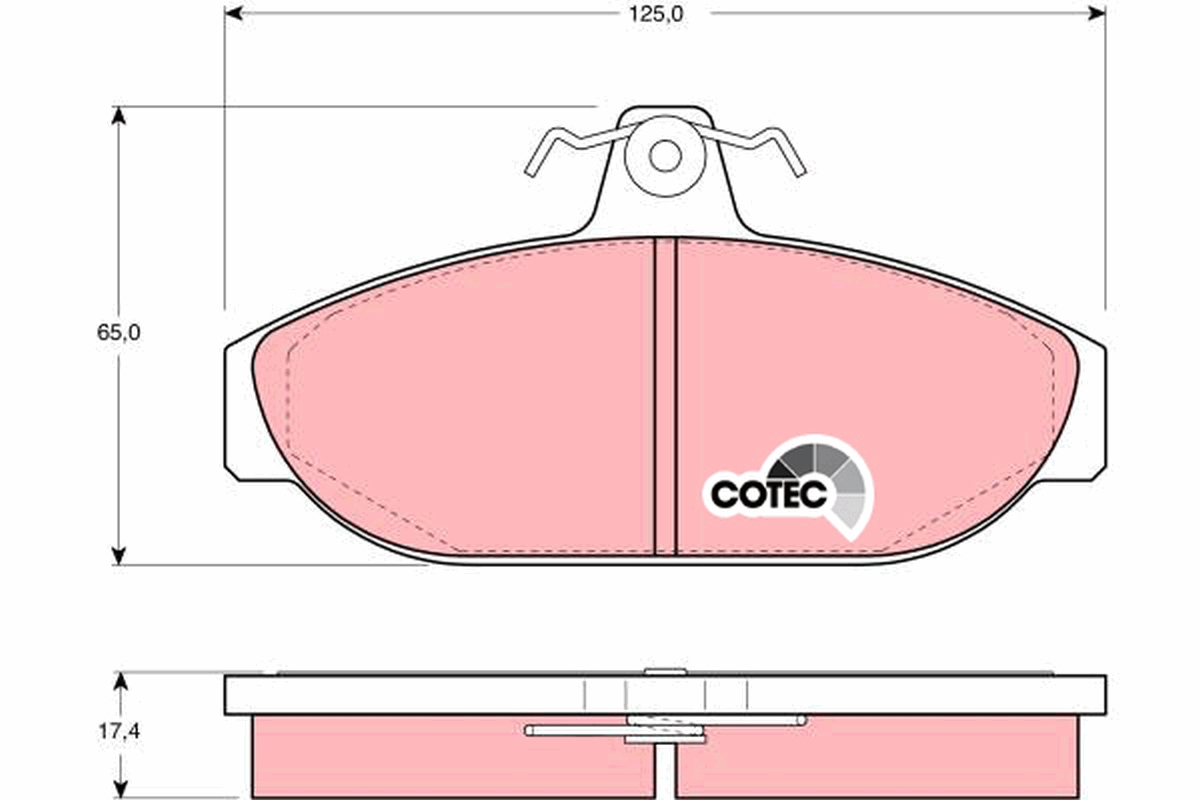 Brake Pad Set, disc brake (Front axle)  Art. GDB482