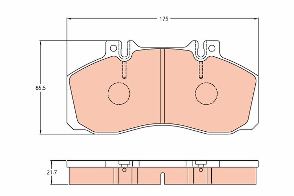 Brake Pad Set, disc brake (Front axle)  Art. GDB5050