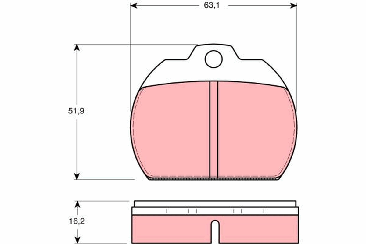 Brake Pad Set, disc brake (Front axle)  Art. GDB591