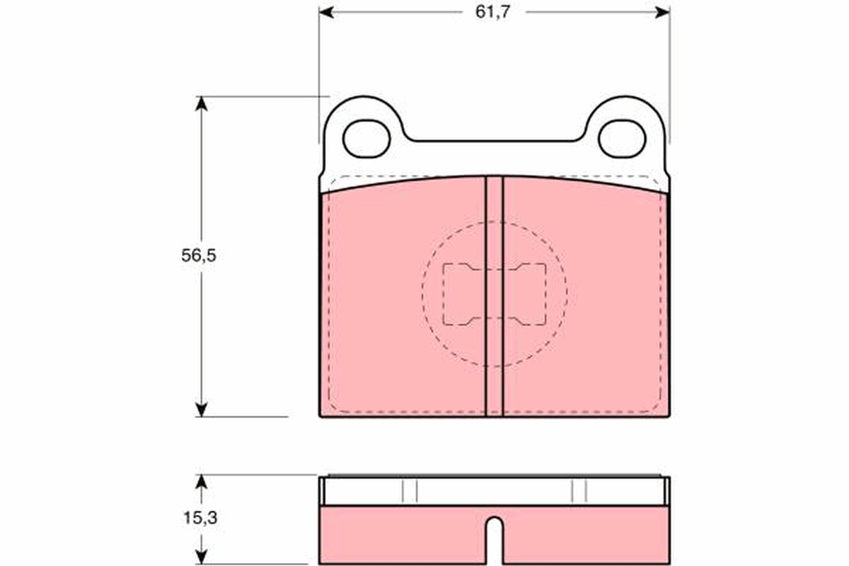 Brake Pad Set, disc brake (Front axle)  Art. GDB648