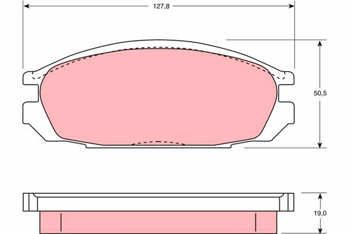 Brake Pad Set, disc brake (Rear axle)  Art. GDB745