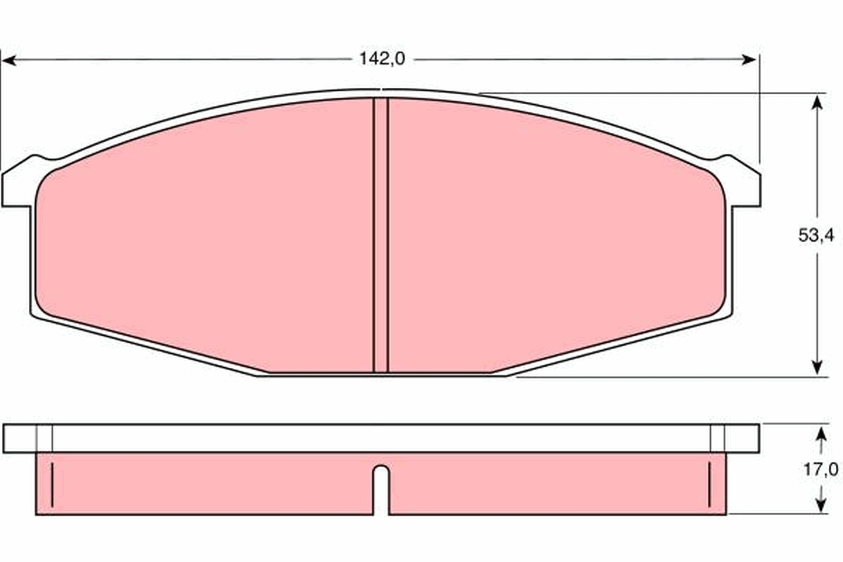 Brake Pad Set, disc brake (Front axle)  Art. GDB747