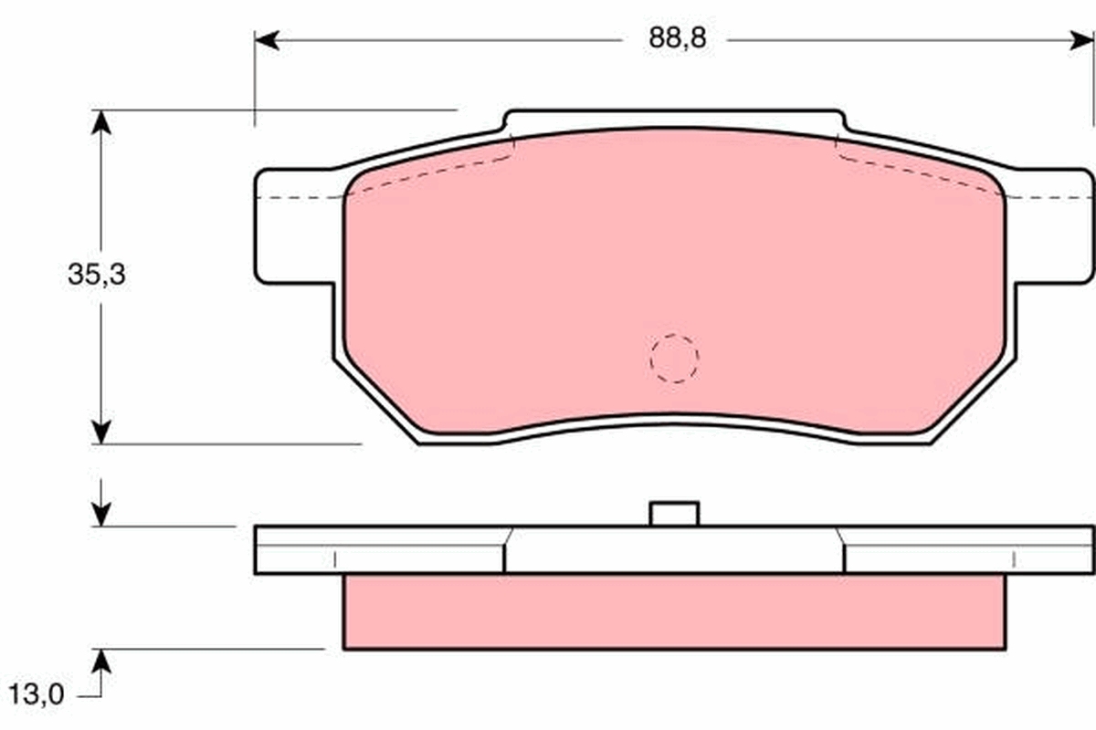 Brake Pad Set, disc brake (Rear axle)  Art. GDB775