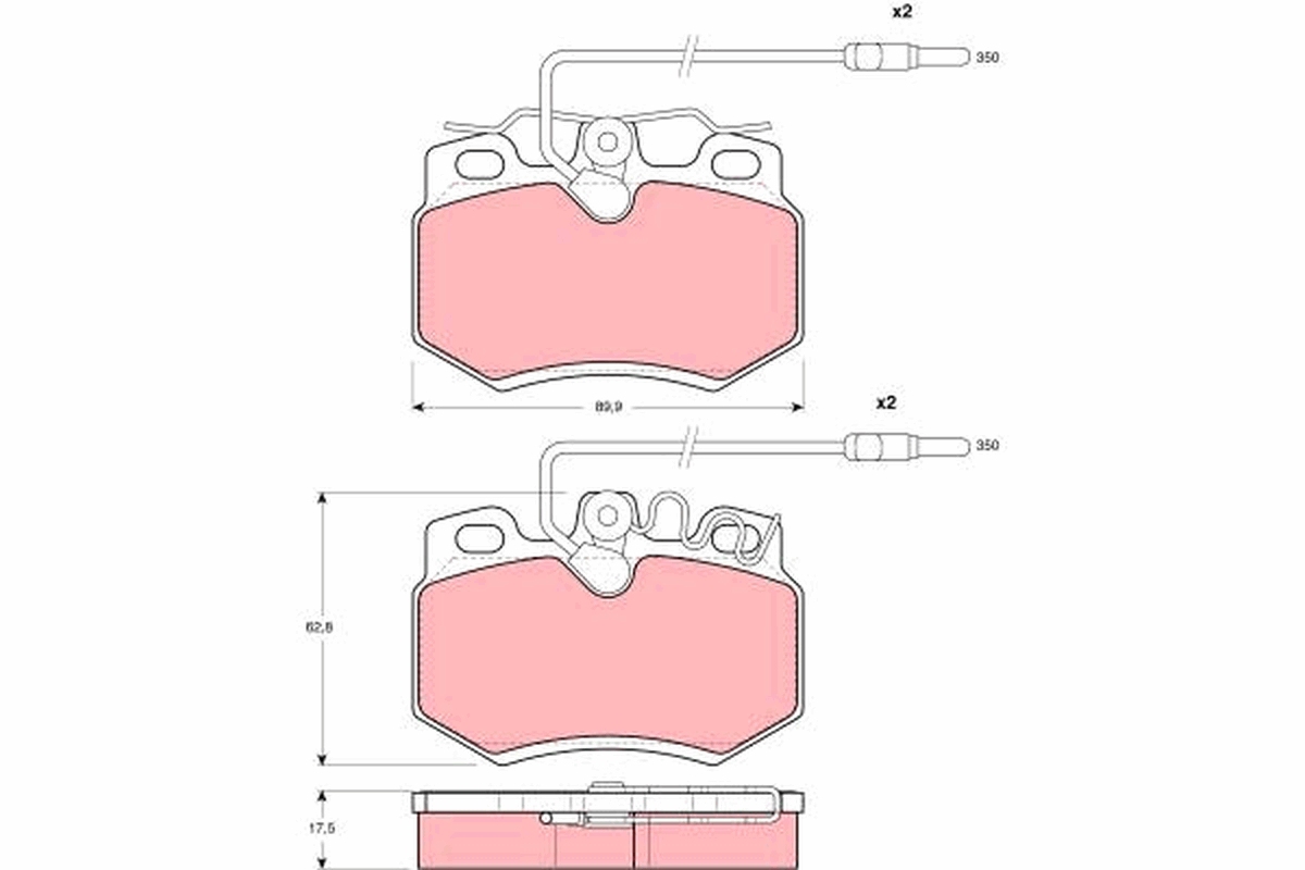 Brake Pad Set, disc brake (Front axle)  Art. GDB790