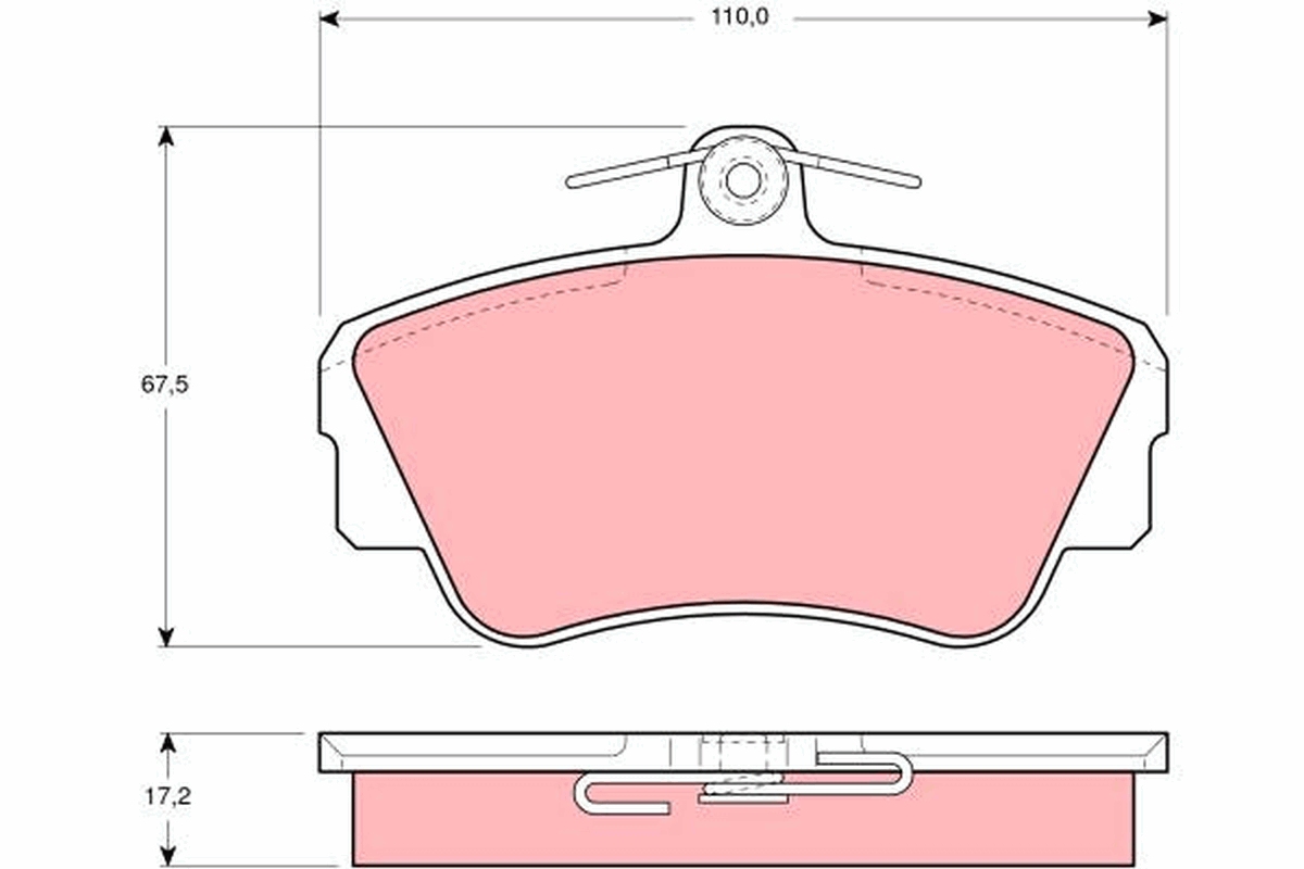 Brake Pad Set, disc brake (Front axle)  Art. GDB812