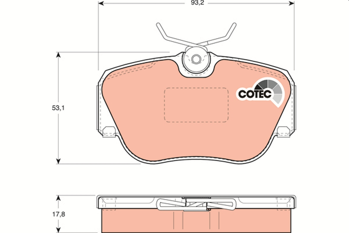 Brake Pad Set, disc brake (Front axle)  Art. GDB817