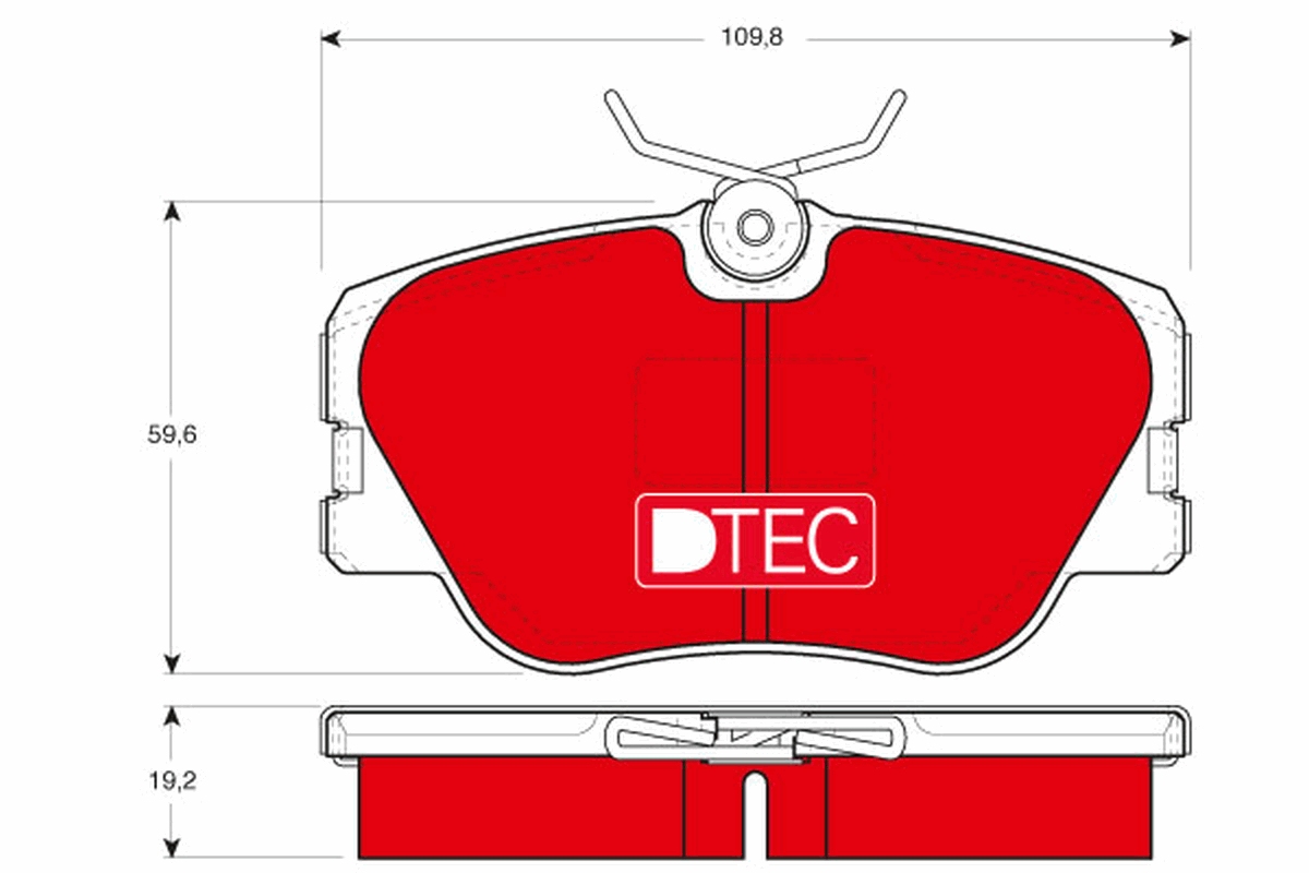 Brake Pad Set, disc brake (Front axle)  Art. GDB818DTE