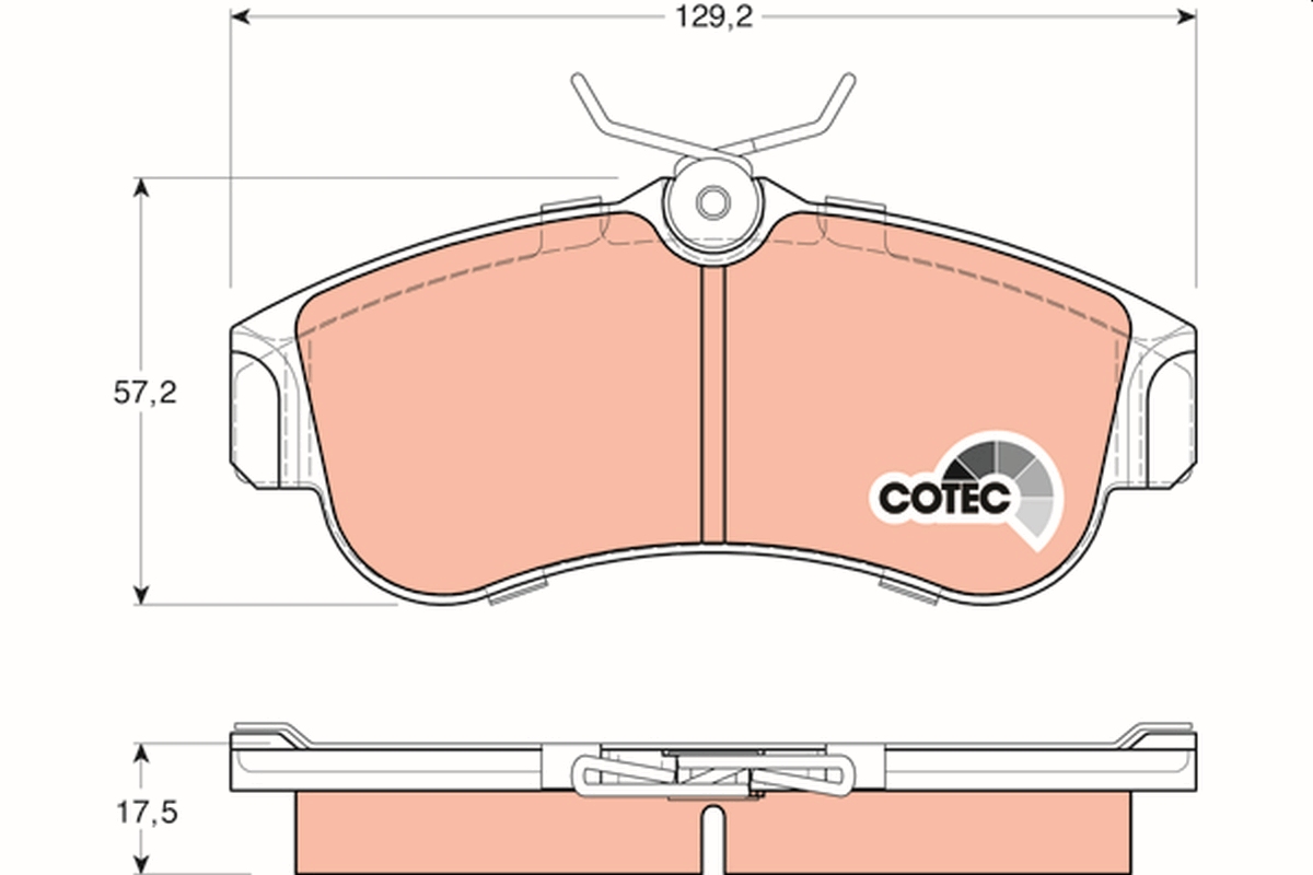 Brake Pad Set, disc brake (Front axle)  Art. GDB848