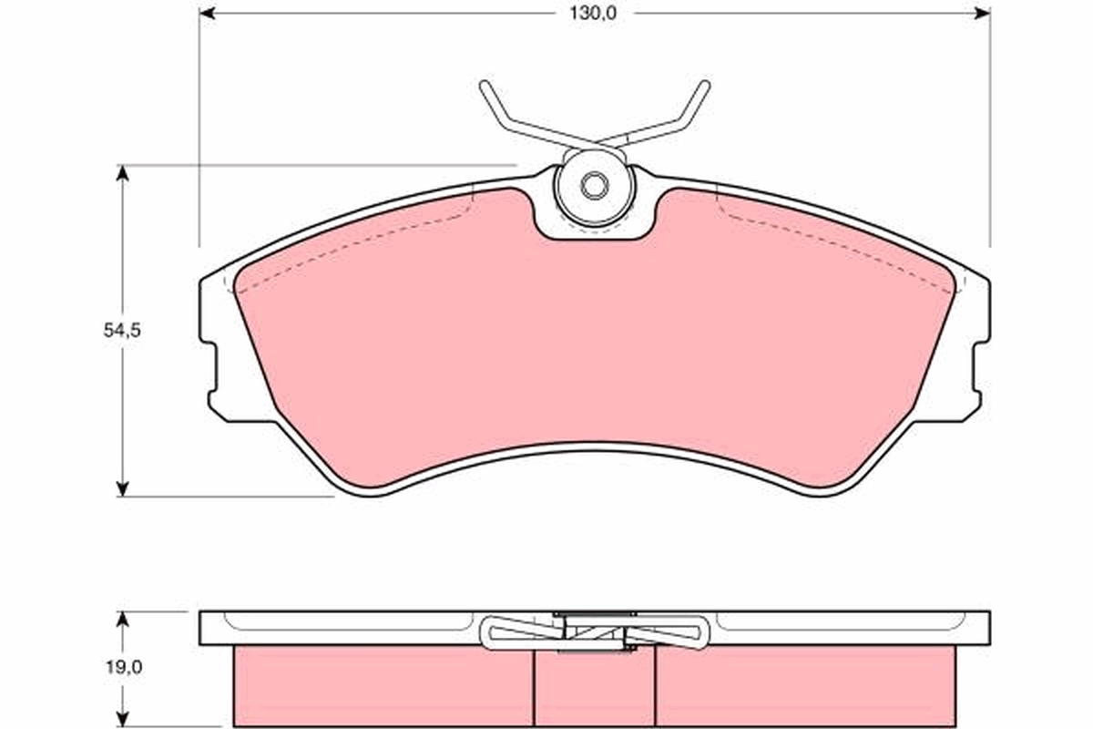 Brake Pad Set, disc brake (Front axle)  Art. GDB862