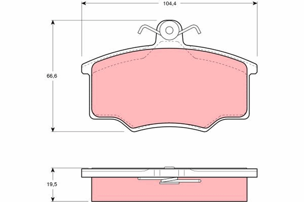 Brake Pad Set, disc brake (Front axle)  Art. GDB863