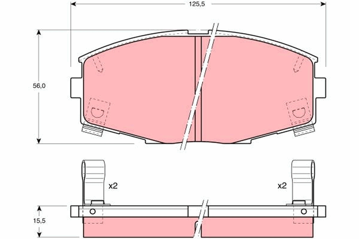 Brake Pad Set, disc brake (Front axle)  Art. GDB880