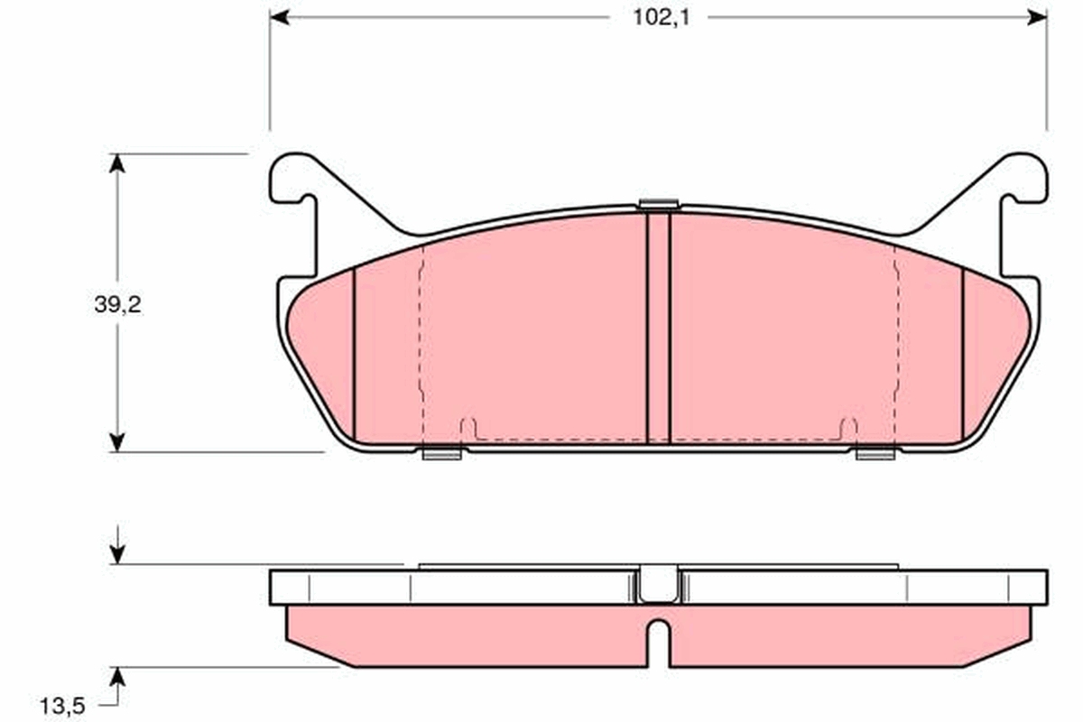 Brake Pad Set, disc brake (Rear axle)  Art. GDB887