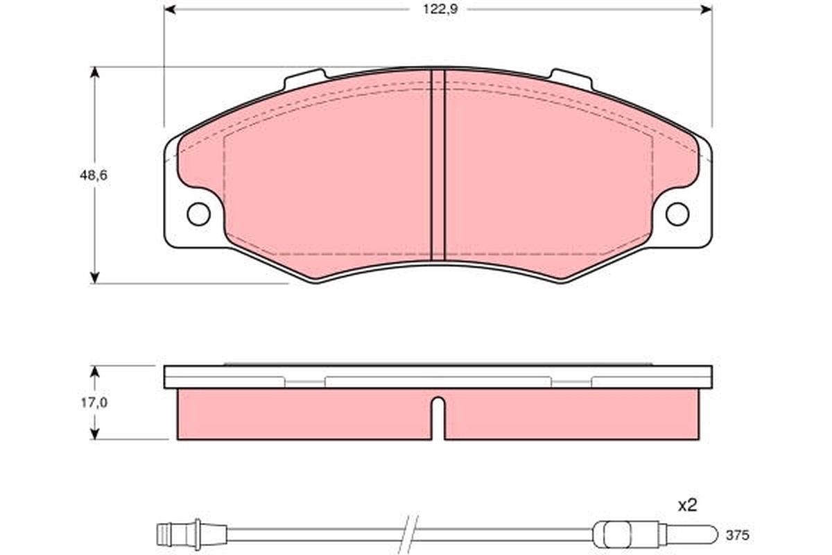 Brake Pad Set, disc brake (Front axle)  Art. GDB903