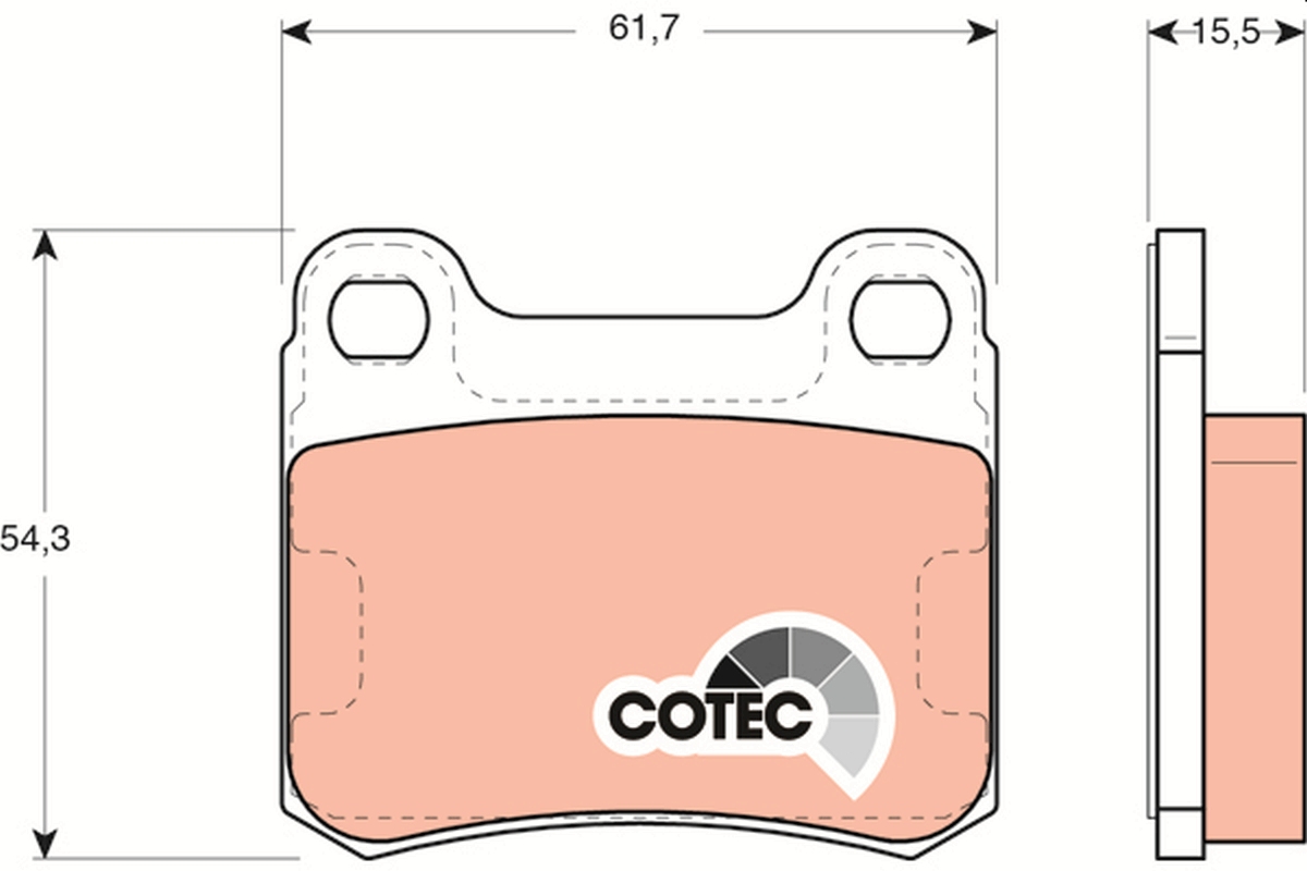 Brake Pad Set, disc brake (Rear axle)  Art. GDB911