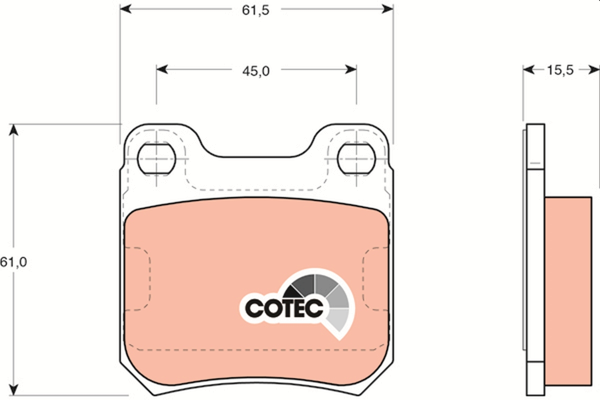 Brake Pad Set, disc brake (Rear axle)  Art. GDB915