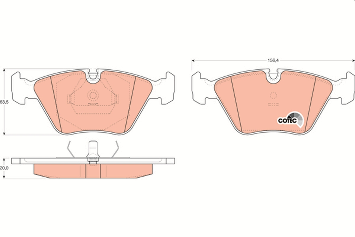 Brake Pad Set, disc brake (Front axle)  Art. GDB916