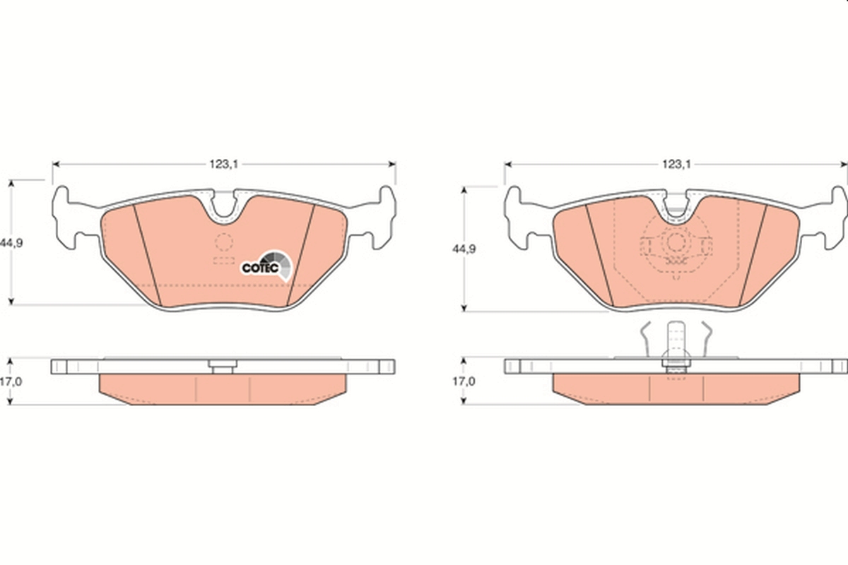 Brake Pad Set, disc brake (Rear axle)  Art. GDB917