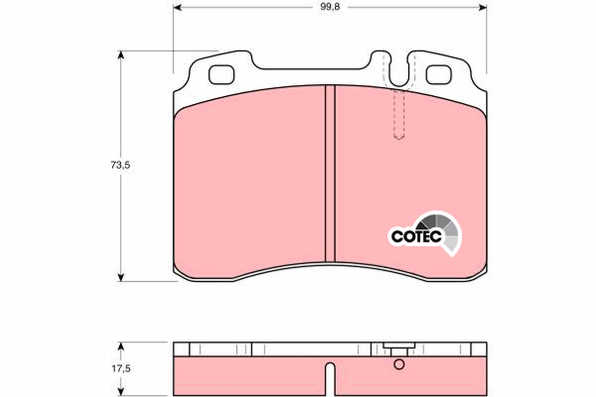 Brake Pad Set, disc brake (Front axle)  Art. GDB962